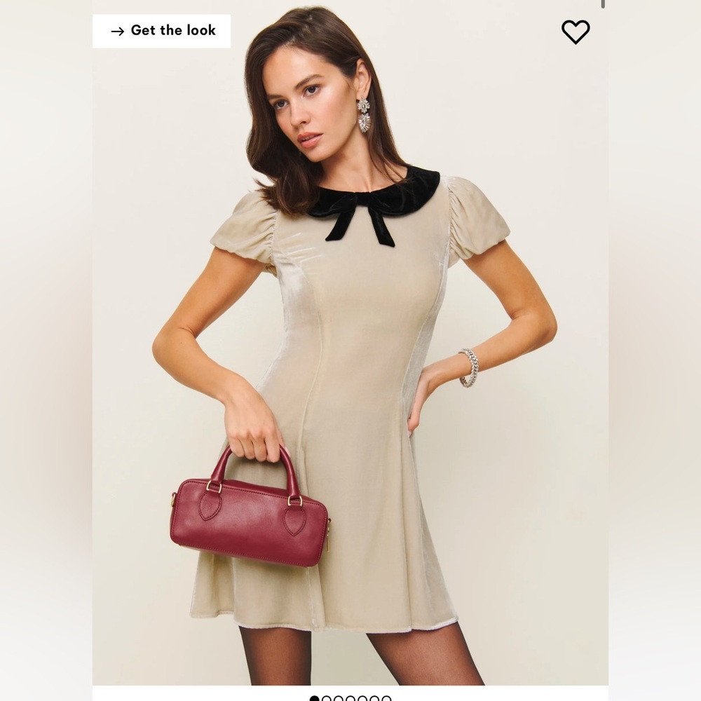 NWT Reformation Lynette Velvet Dress